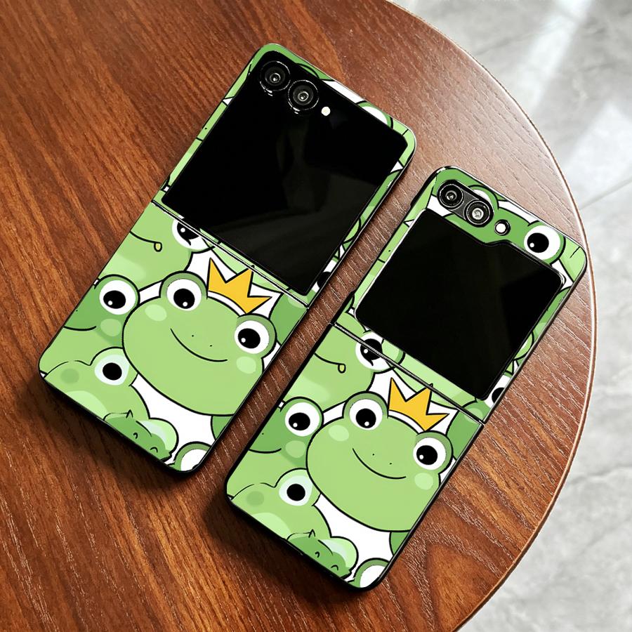 Z Phone Accessories - フルカバーフロッグデザインスマホケース Samsung Galaxy Z Flip 7