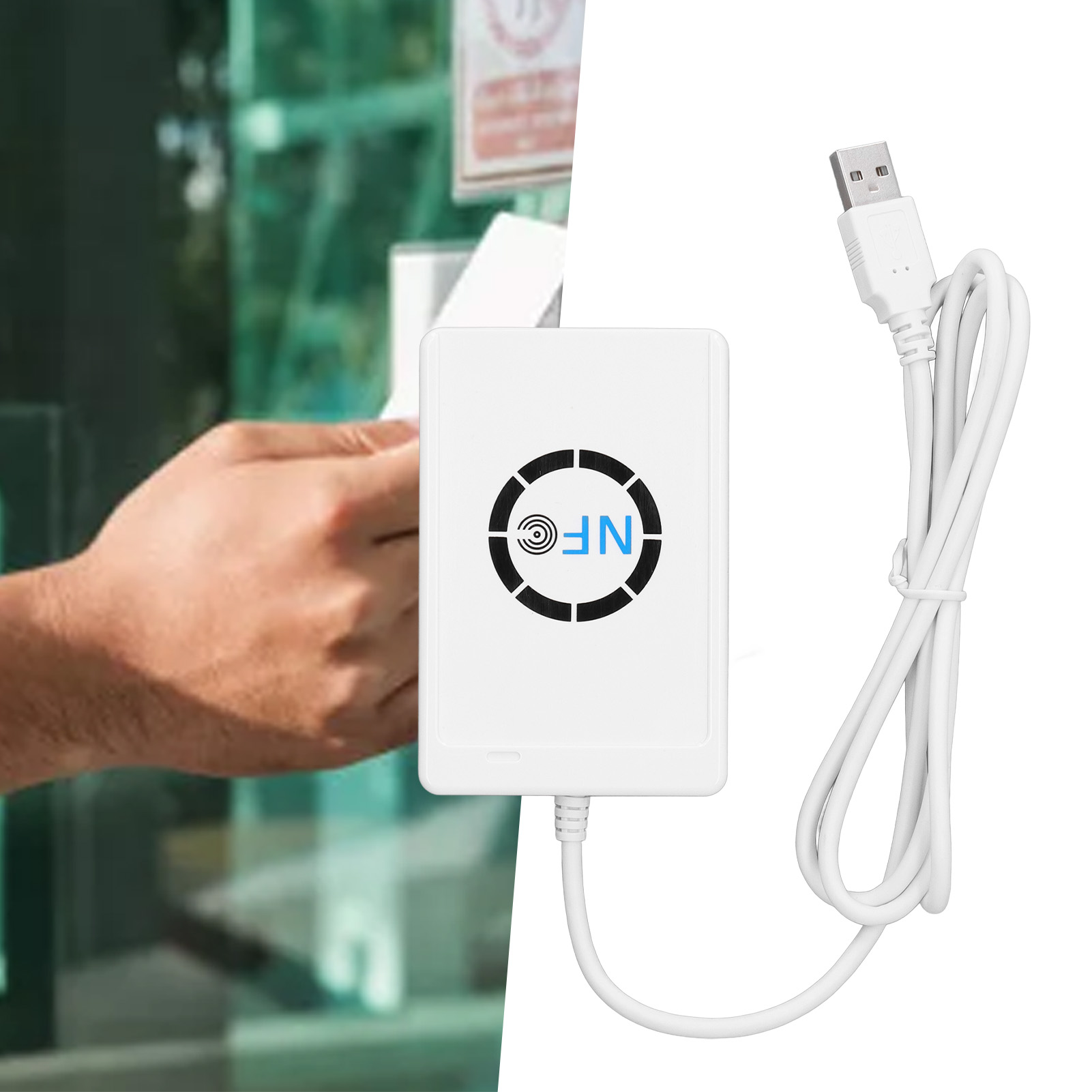 Nfc Card Reader - USB NFC スマート IC カードリーダーライターコピー機デュプリケーター非接触 13.56MHz