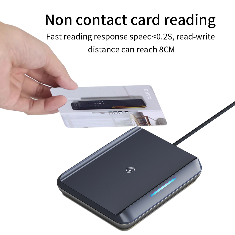 Nfc Card Reader - E5 TthotelカードエンコーダーNFC 13.56M M1 USBカードリーダーRFIDチップスキャナー（TTHotel TTRentingシステムソフトウェアホテルアパート用）