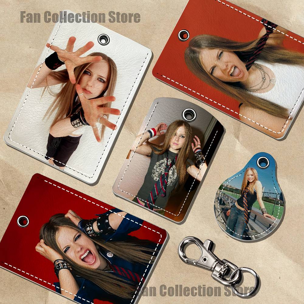 Airtag Holder Case - 歌手 A-Avril ホルダーキーホルダー エアタグ用 銀行ビジネスワークカードホルダー 学生カード保護ケース
