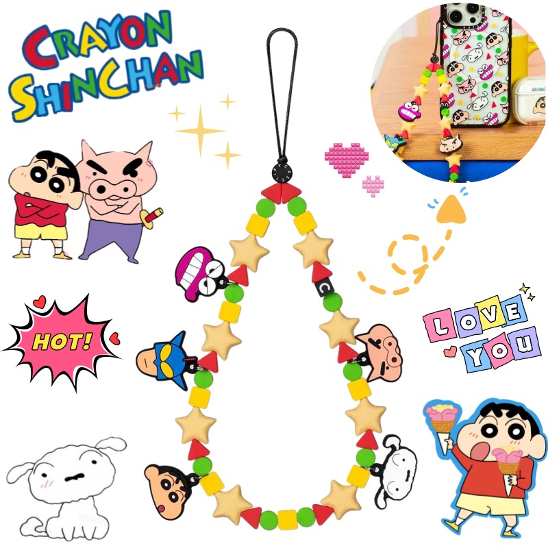 Phone Accessories Chain - 新しいクレヨンしんちゃん野原信介クリエイティブアニメーション周辺機器漫画携帯電話吊り下げチェーンかわいいオールマッチストラップ