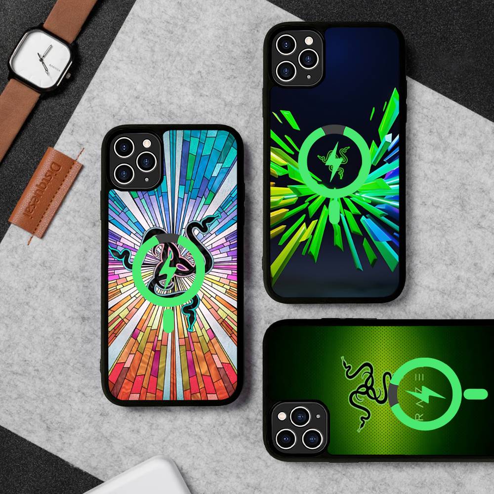 Phone Accessories Brand - 周辺機器ロゴR-RazerSブランド 磁気ワイヤレス電話ケース iPhone 17 16 15