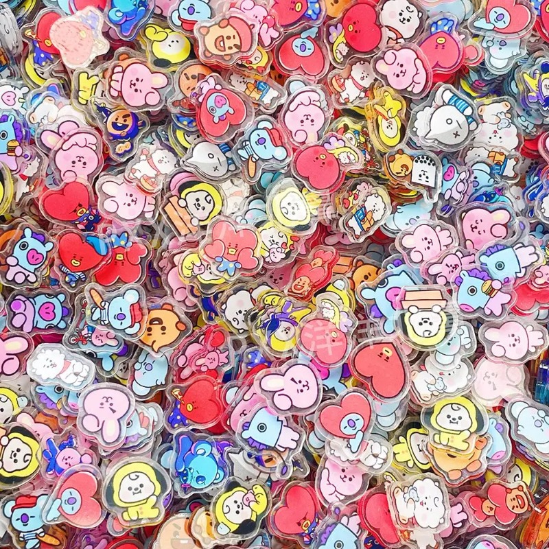 Phone Accessories Toys - 60 個 2 センチメートルかわいい BT21 アクリルシート