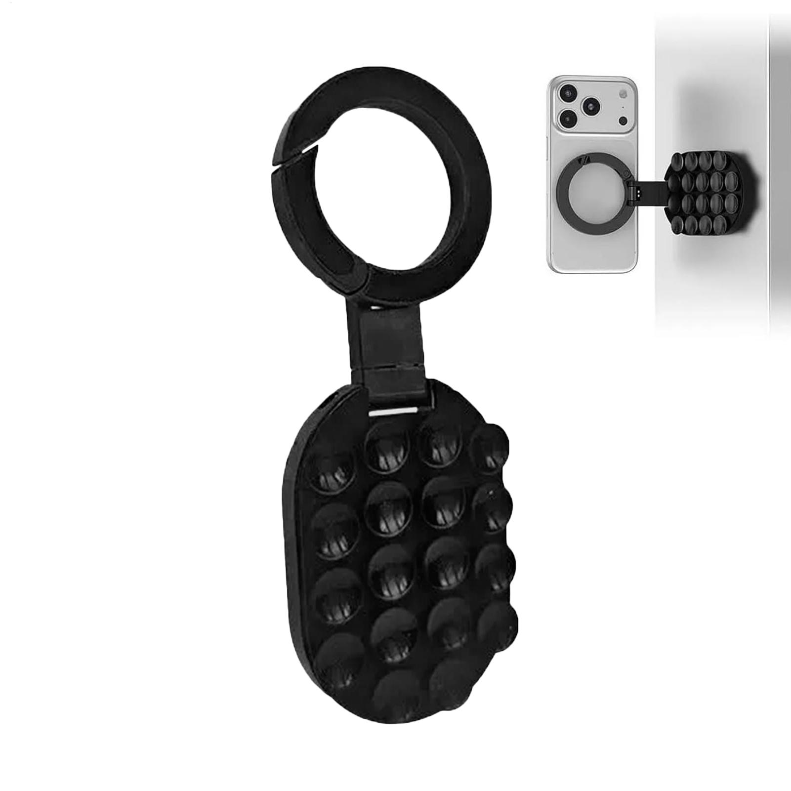 Phone Accessories For Photography - 360度回転式磁気吸着スマホ三脚マウント、車のミラー、キッチン、安定したハンズフリーモバイルデバイスホルダーに対応