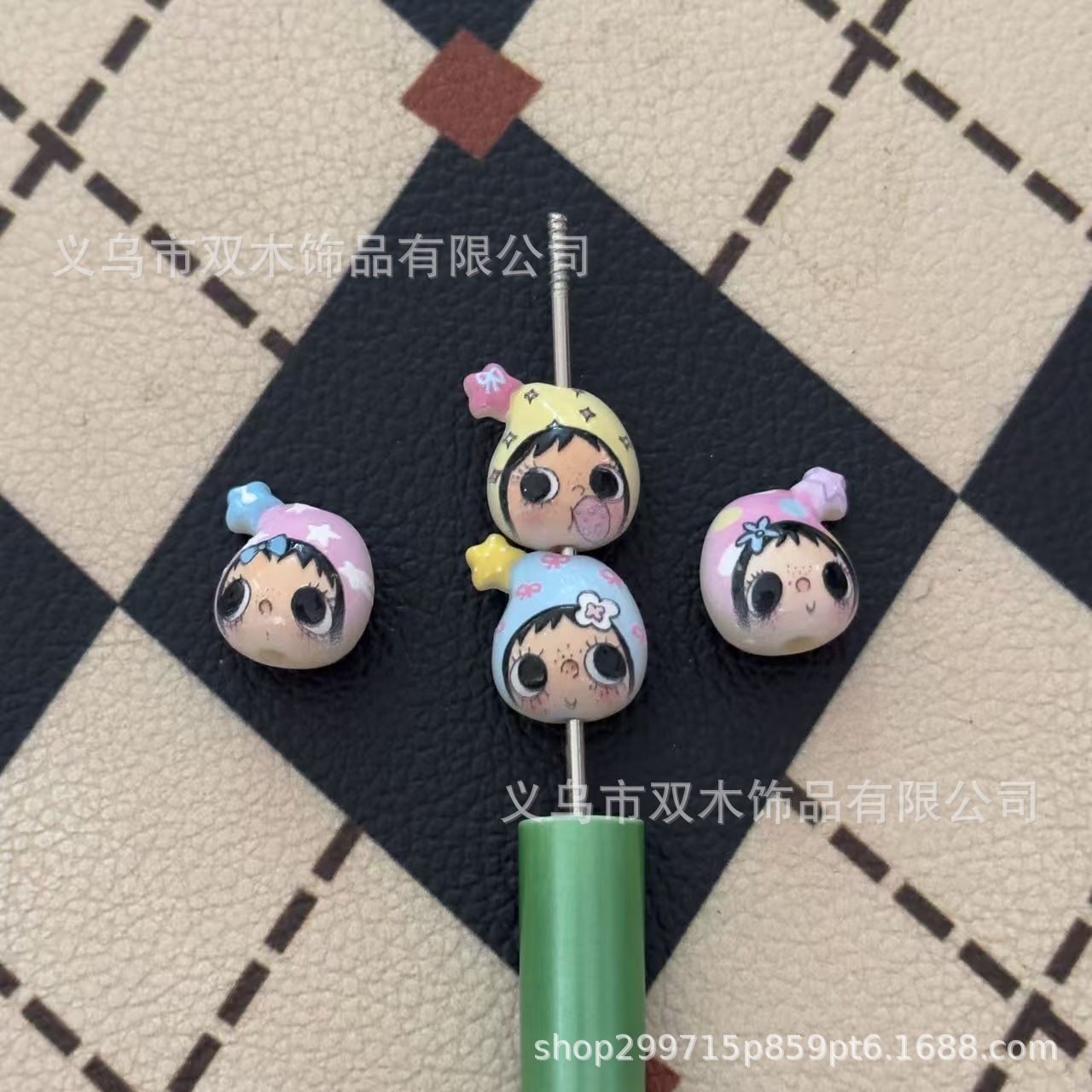 10個入りプリントレリーフスターハットユユアバタービーズDI - Phone Accessories Chain のレビューと価格