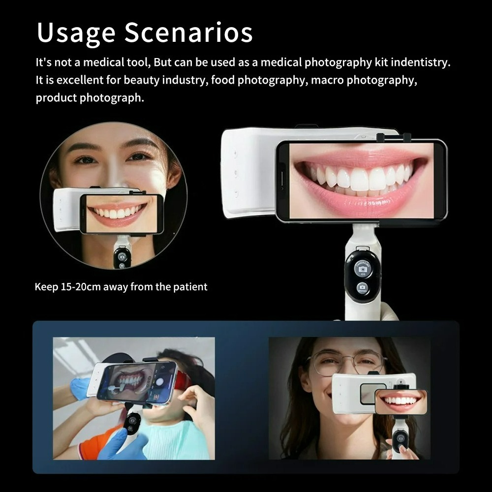 歯科用写真撮影ライトフォン、Bluetooth搭載、歯科医師 - Phone Accessories For Photography のレビューと価格