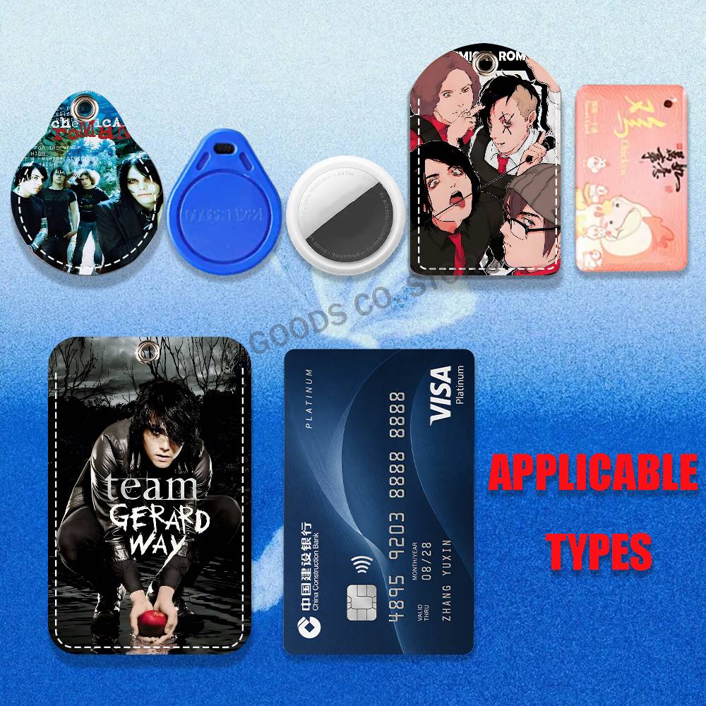 マイC-ケミカル・ロマンスMCR漫画映画歌手ゲームアニメレザ - Airtag Holder Case のレビューと価格