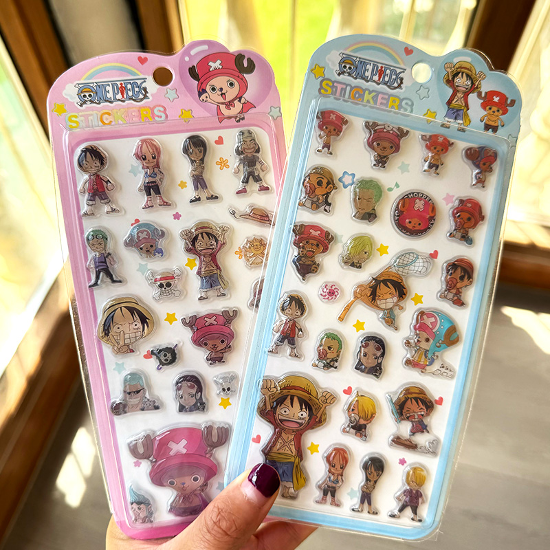 和風のかわいいワンピースステッカー漫画モンキー・D・ルフィ3 - Phone Accessories Toys のレビューと価格