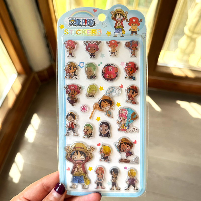 和風のかわいいワンピースステッカー漫画モンキー・D・ルフィ3 - Phone Accessories Toys のレビューと価格