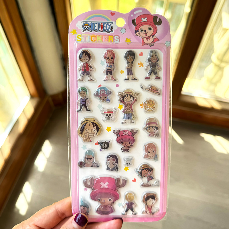 和風のかわいいワンピースステッカー漫画モンキー・D・ルフィ3 - Phone Accessories Toys のレビューと価格