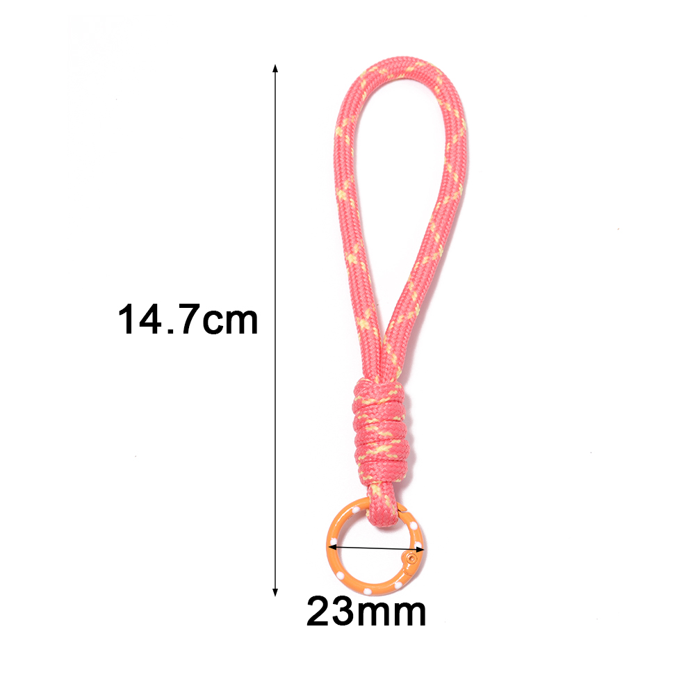 5 ピース/ロットカラフルな編組キーホルダー携帯電話ストラッ - Phone Accessories Hanger のレビューと価格