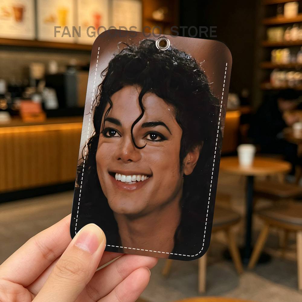 マイケル・J・ジャクソン PUレザーカードホルダーキーホルダ - Airtag Holder Case のレビューと価格