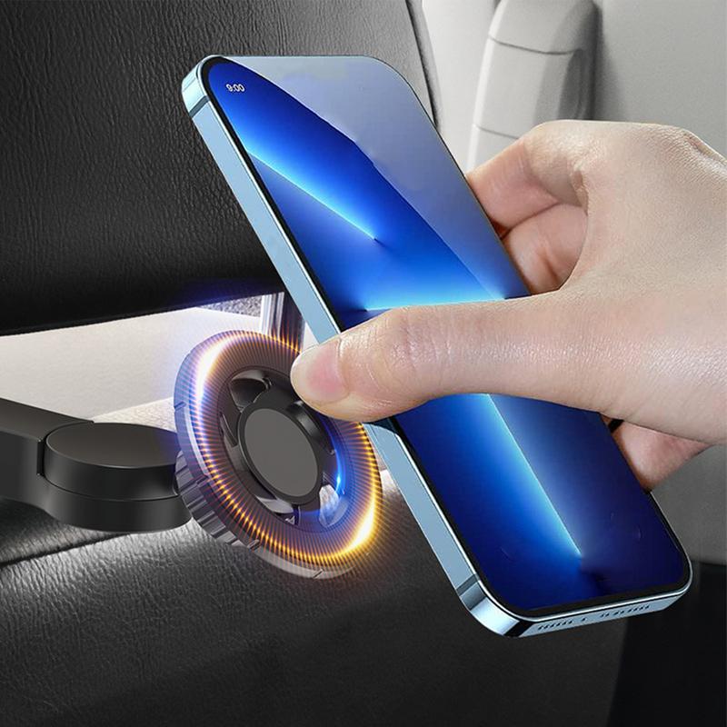 説明への参照 後部座席用カーフォンマウント、調整可能な磁気フ - Phone Accessories Hanger のレビューと価格