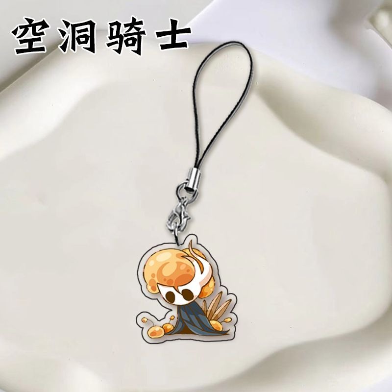 ホロウナイトゲーム電話チェーン両面かわいいキーホルダー漫画ア - Phone Accessories Chain のレビューと価格