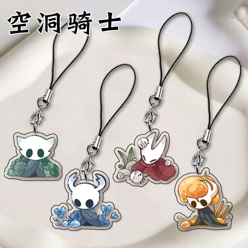 ホロウナイトゲーム電話チェーン両面かわいいキーホルダー漫画ア - Phone Accessories Chain のレビューと価格