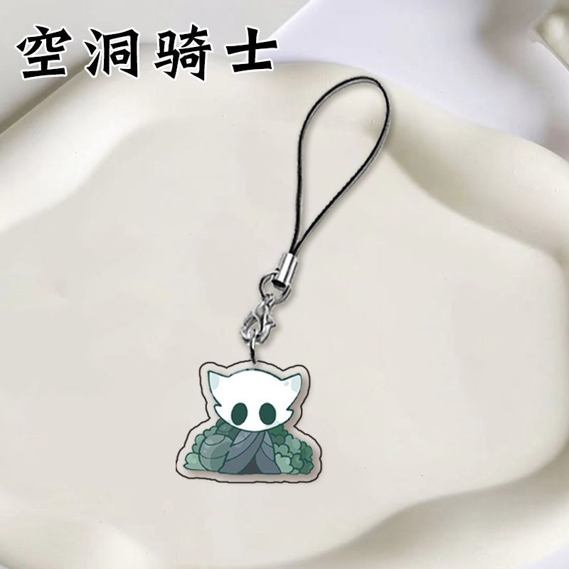 ホロウナイトゲーム電話チェーン両面かわいいキーホルダー漫画ア - Phone Accessories Chain のレビューと価格