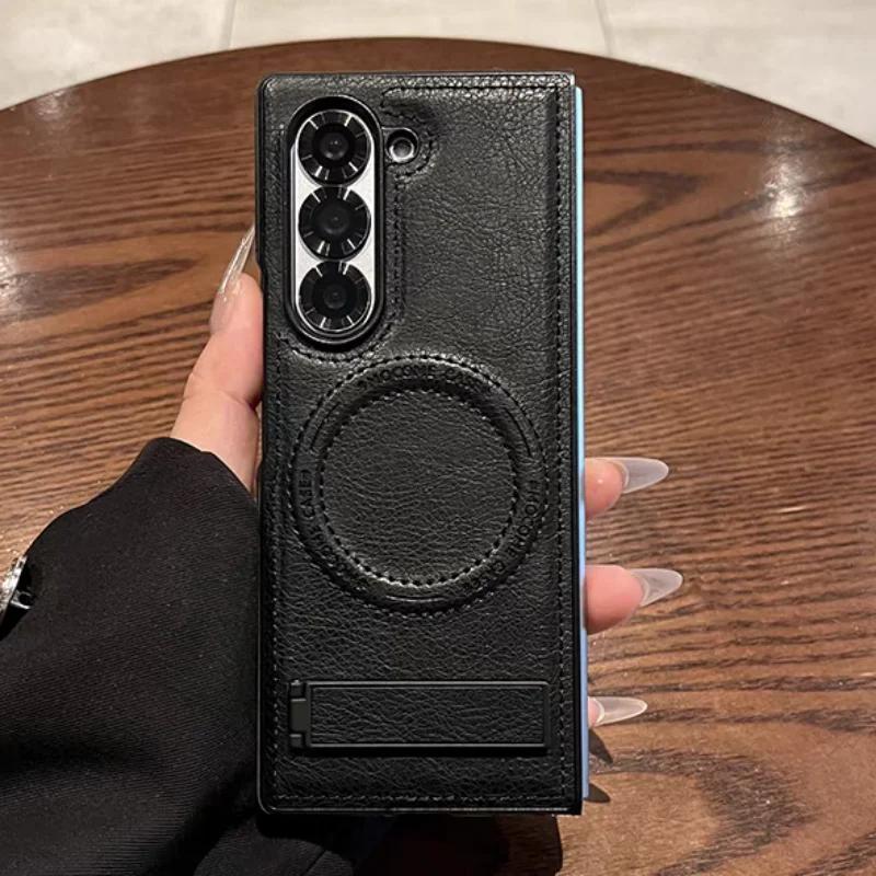 レトロレザー隠し三脚付きスマホケース Samsung Gal - Phone Accessories For Photography のレビューと価格