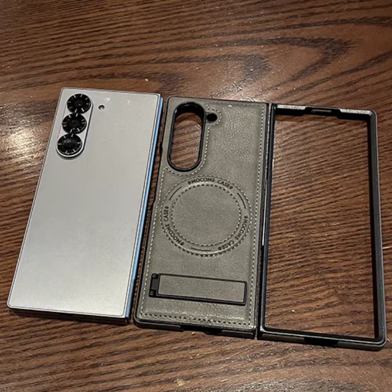 レトロレザー隠し三脚付きスマホケース Samsung Gal - Phone Accessories For Photography のレビューと価格