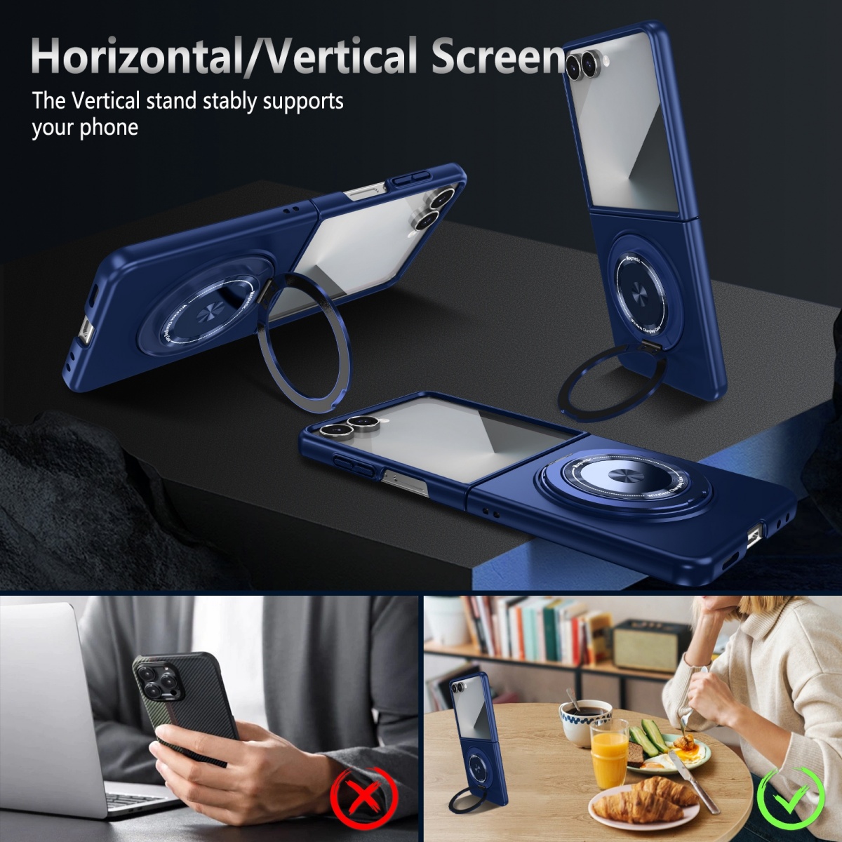 磁気金属回転リングホルダー電話ケースギャラクシー Z フリッ - Phone Ring Holder のレビューと価格