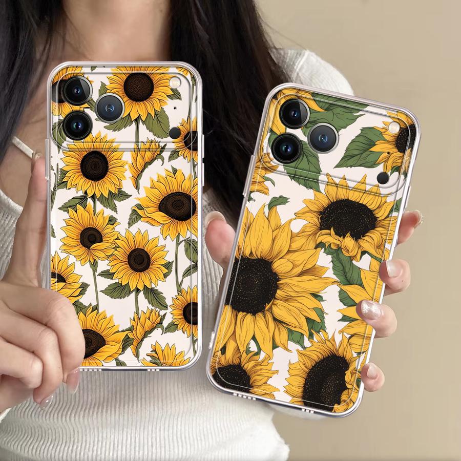 かわいいひまわり柄ケース Apple iPhone 17 P - Apple Iphone 15 のレビューと価格