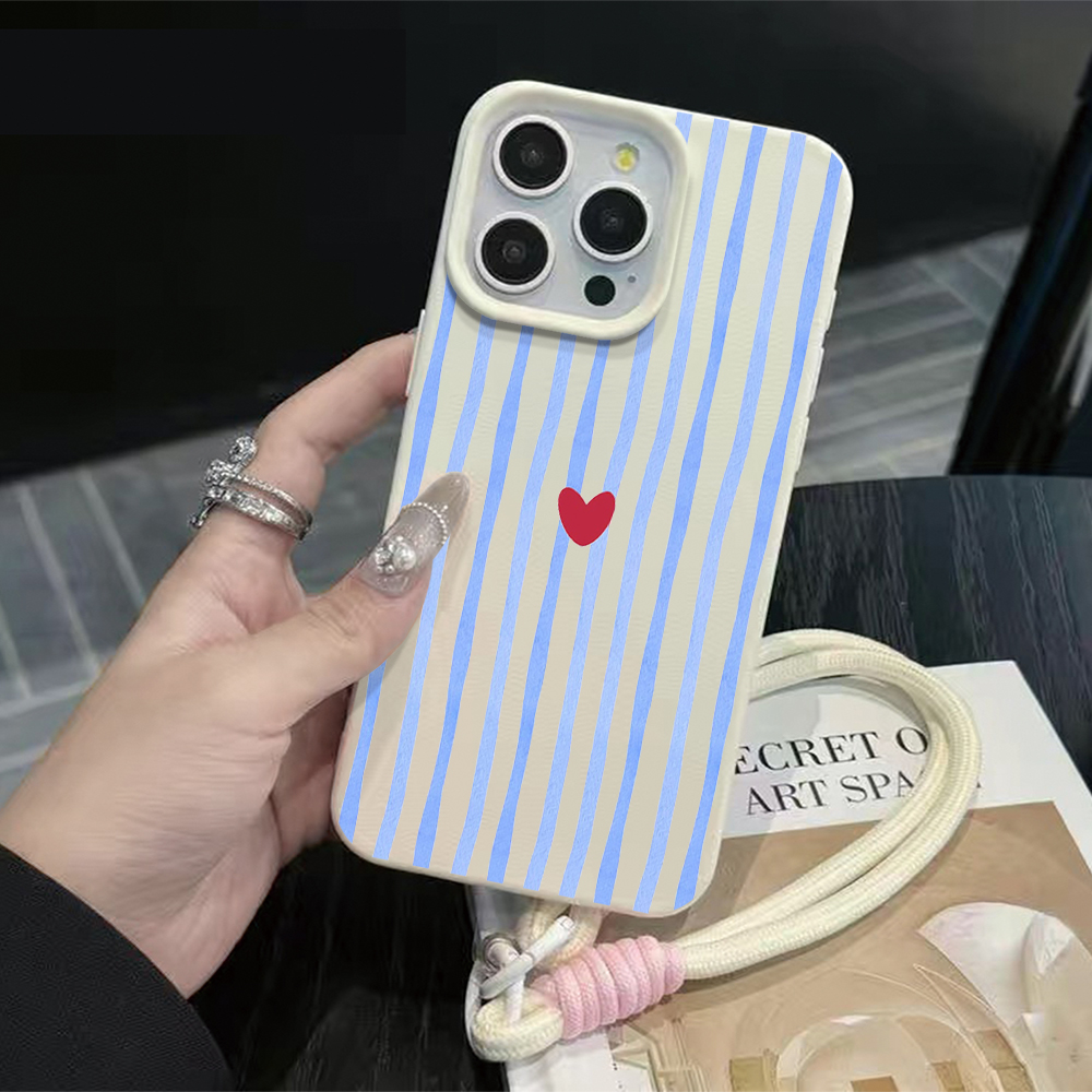 縦縞ハート柄スマホケース iPhone 17 16 15 1 - Apple Iphone 15 のレビューと価格
