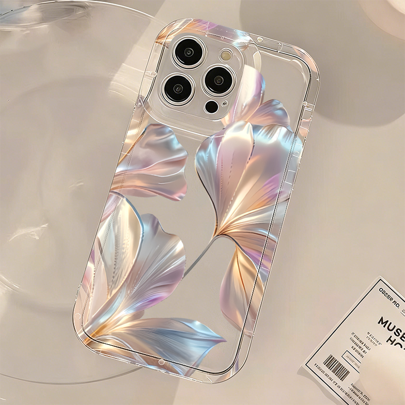 カラフルなメタリックイチョウプリントのスマホケース Xiao - Xiaomi Phone Accessories のレビューと価格