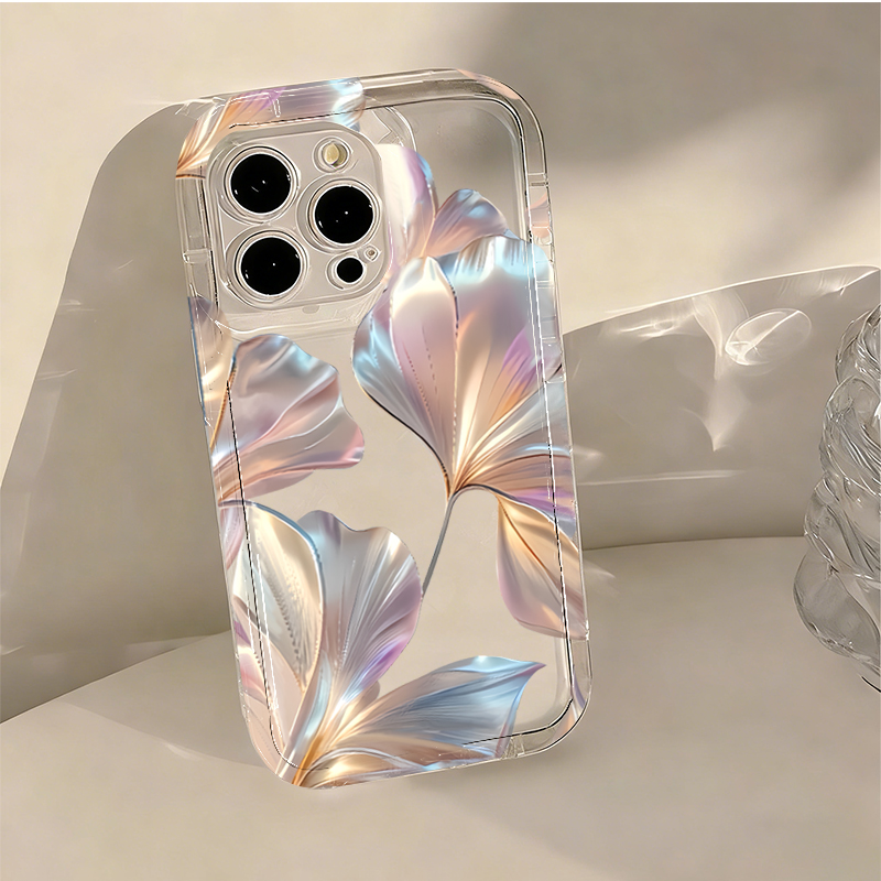 カラフルなメタリックイチョウプリントのスマホケース Xiao - Xiaomi Phone Accessories のレビューと価格