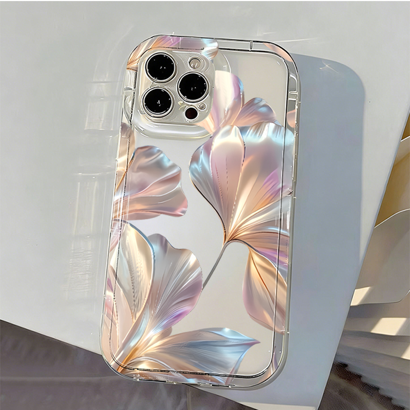 カラフルなメタリックイチョウプリントのスマホケース Xiao - Xiaomi Phone Accessories のレビューと価格