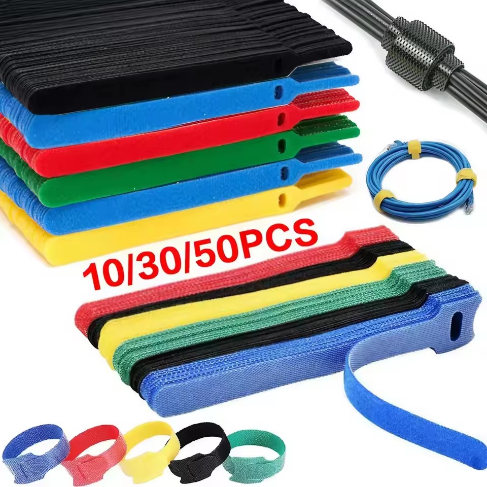 10/30/50 個ケーブルオーガナイザー再利用可能なフック - Phone Accessories Hanger のレビューと価格