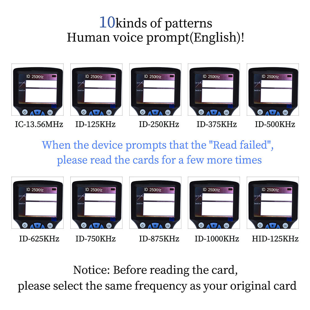 ハンドヘルド 10 周波数 RFID NFC リーダー ライ - Nfc Card Reader のレビューと価格