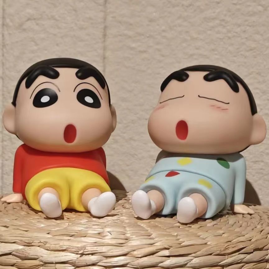 クレヨンしんちゃんフィギュアおもちゃ電話ホルダーかわいいアニ - Phone Accessories Toys のレビューと価格
