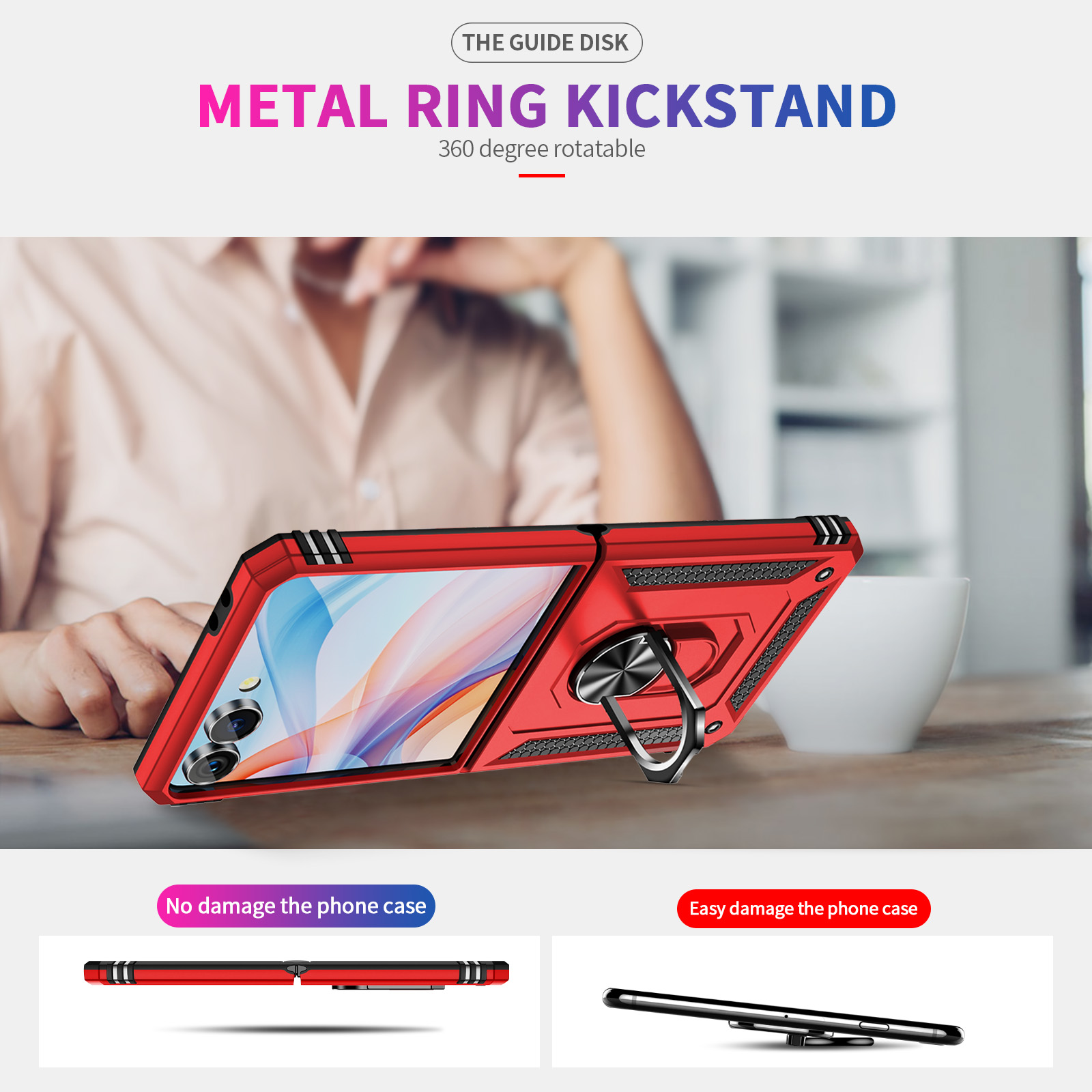 Samsung Galaxy Z Flip 7用 耐衝撃ミリ - Phone Ring Holder のレビューと価格
