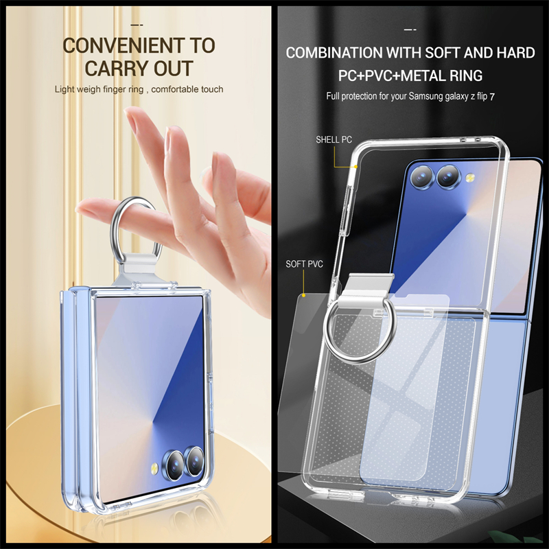 耐衝撃リングホルダー付きスマホケース Galaxy Z Fl - Phone Ring Holder のレビューと価格
