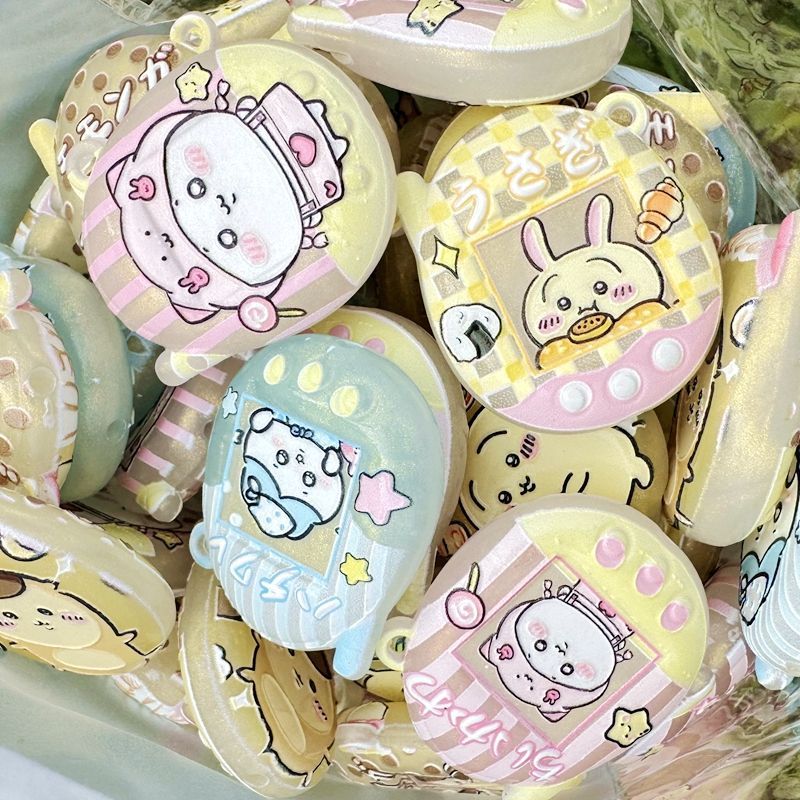 漫画風発光プリントのちいかわ穴あきキーホルダーバッグペンダン - Phone Accessories Chain のレビューと価格