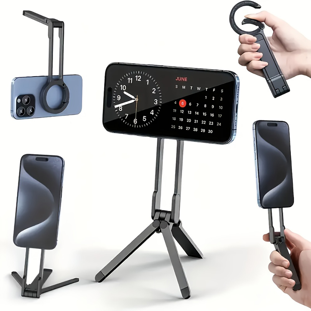 カラビナ式携帯電話三脚マグネットホルダー スタンド デスクト - Phone Accessories For Photography のレビューと価格
