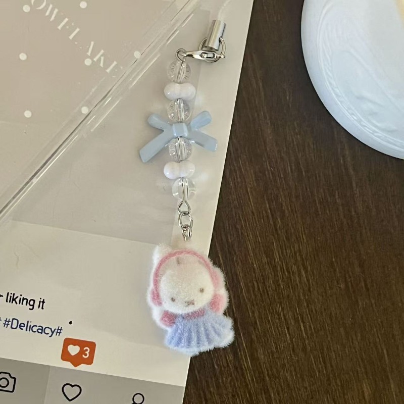 かわいいミッフィーウサギ新しい甘い創造的な漫画パターン電話チ - Phone Accessories Chain のレビューと価格