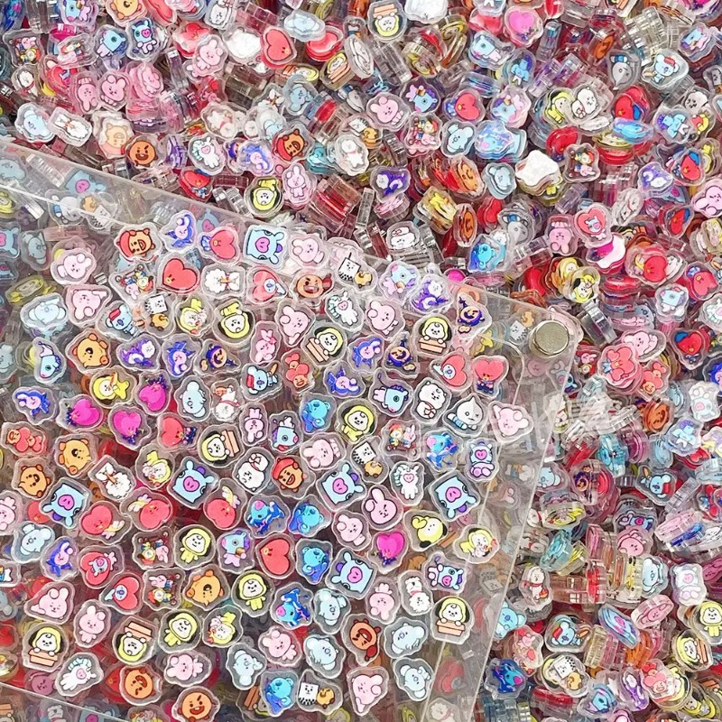 100個入り ミニBT21アクリルプレート DIYアクセサリ - Phone Accessories Toys のレビューと価格