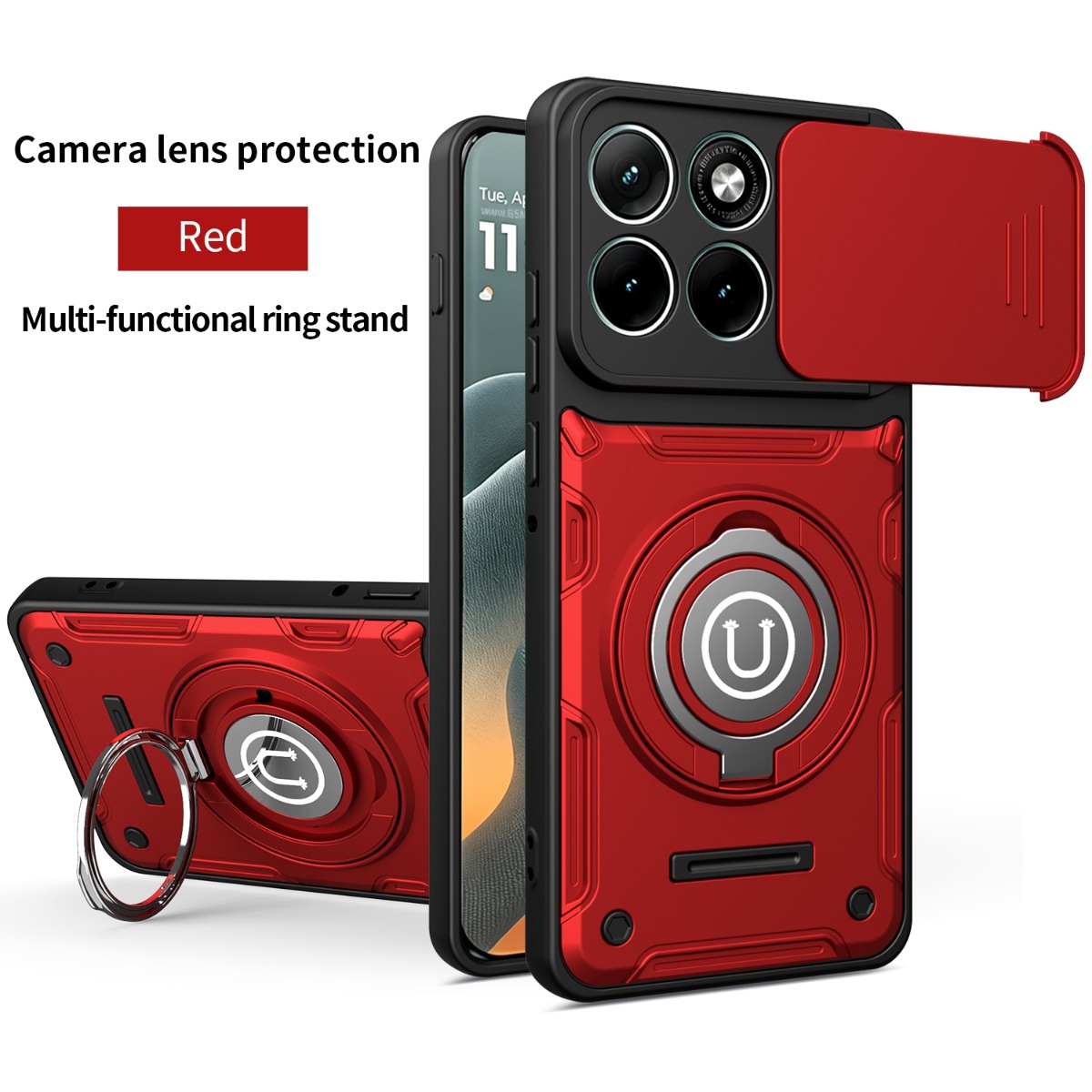 耐衝撃リングホルダー付きスマホケース Motorola Ed - Phone Ring Holder のレビューと価格