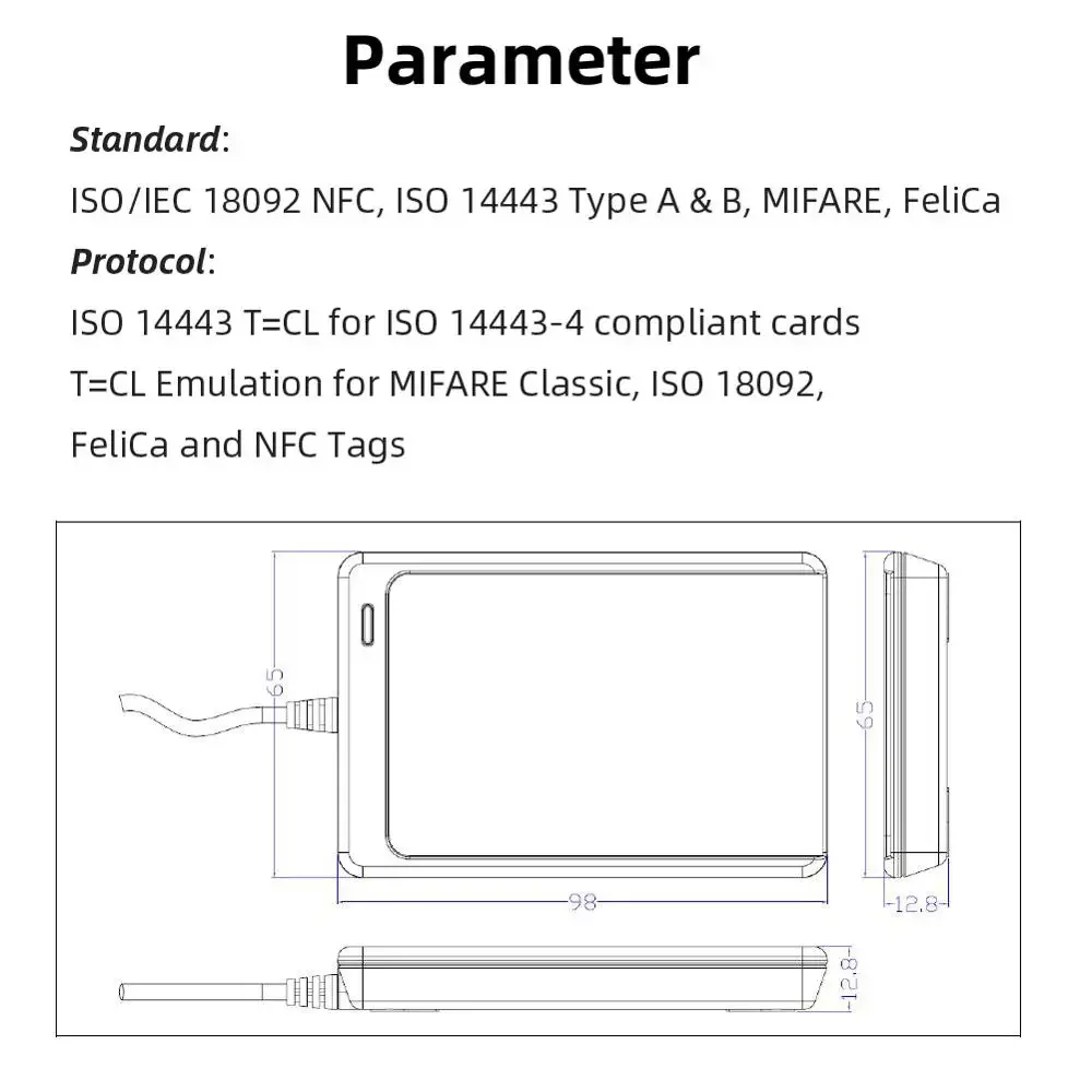 NFC リーダー USB ACR122U 非接触スマート i - Nfc Card Reader のレビューと価格