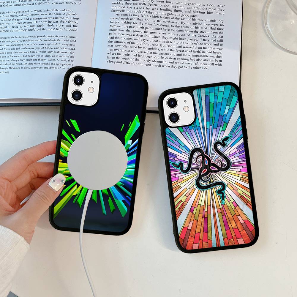 周辺機器ロゴR-RazerSブランド 磁気ワイヤレス電話ケー - Phone Accessories Brand のレビューと価格