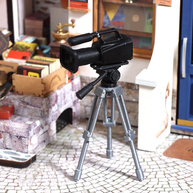ミニビデオカメラ三脚モデル 1:12 スケールドールハウス写 - Phone Accessories For Photography のレビューと価格