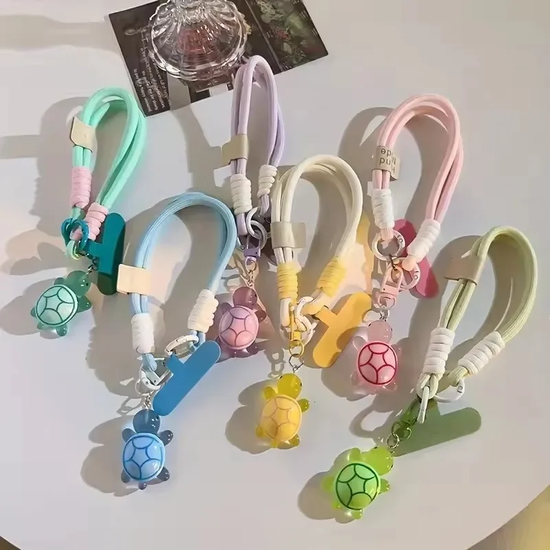 ユニバーサル編み込み式携帯電話ストラップ、漫画の亀の吊り下げ - Phone Ring Holder のレビューと価格