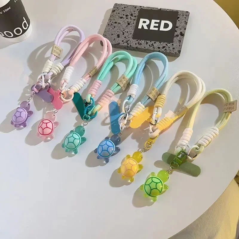 ユニバーサル編み込み式携帯電話ストラップ、漫画の亀の吊り下げ - Phone Ring Holder のレビューと価格