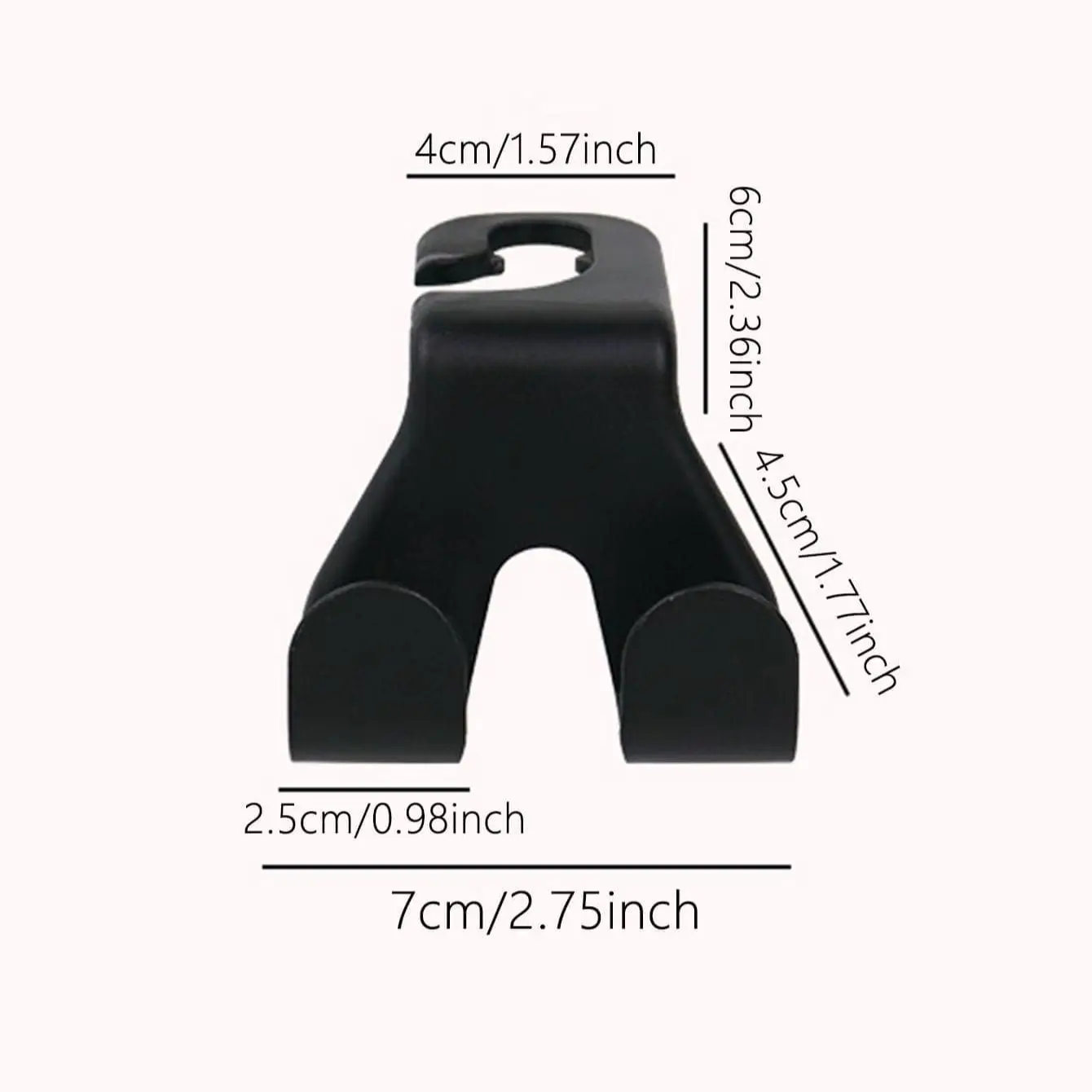 2個入り 車用ヘッドレストフック、バッグ/携帯電話用オートシ - Phone Accessories Hanger のレビューと価格
