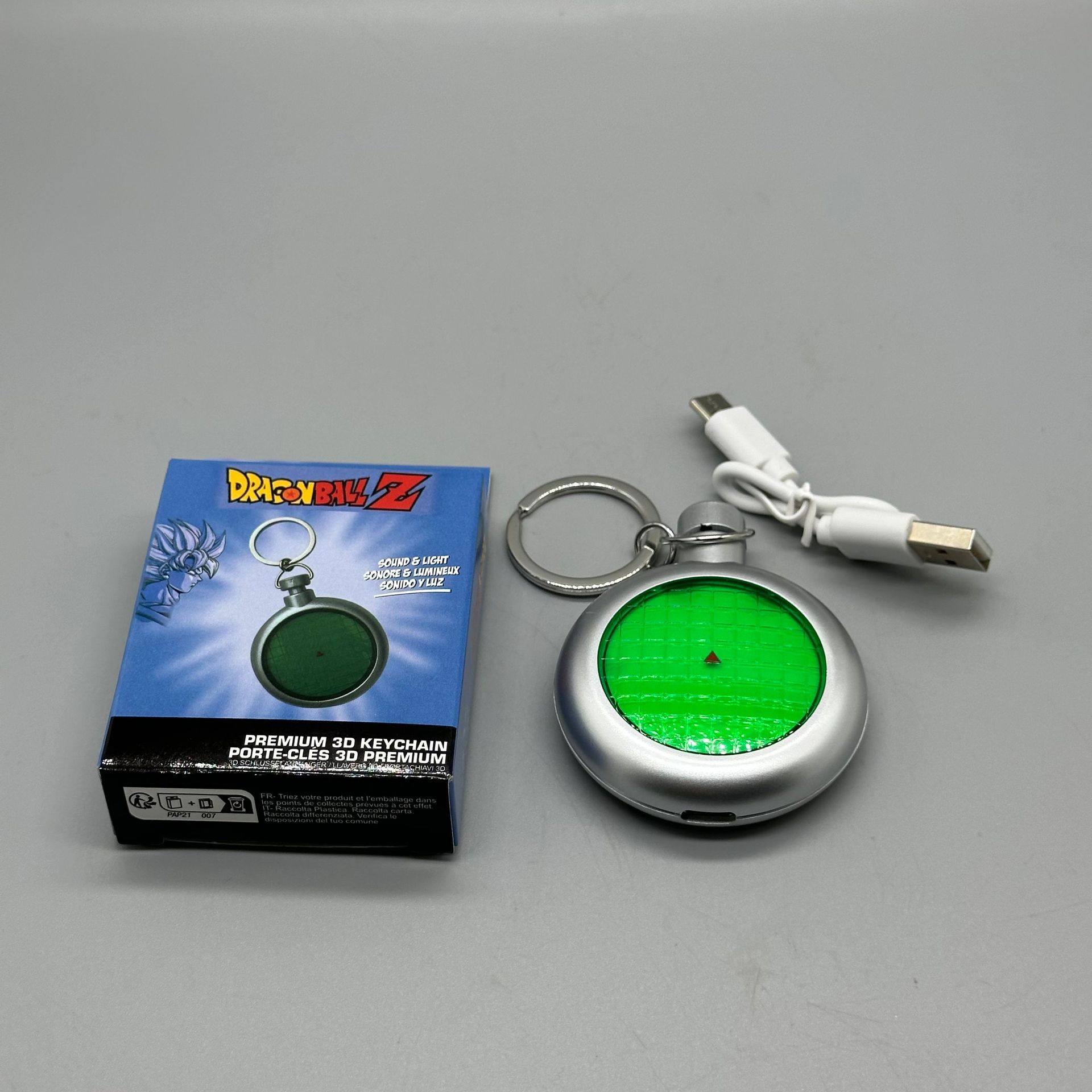 漫画ドラゴンボールレーダーキーホルダー USB 充電式サウン - Phone Accessories Toys のレビューと価格