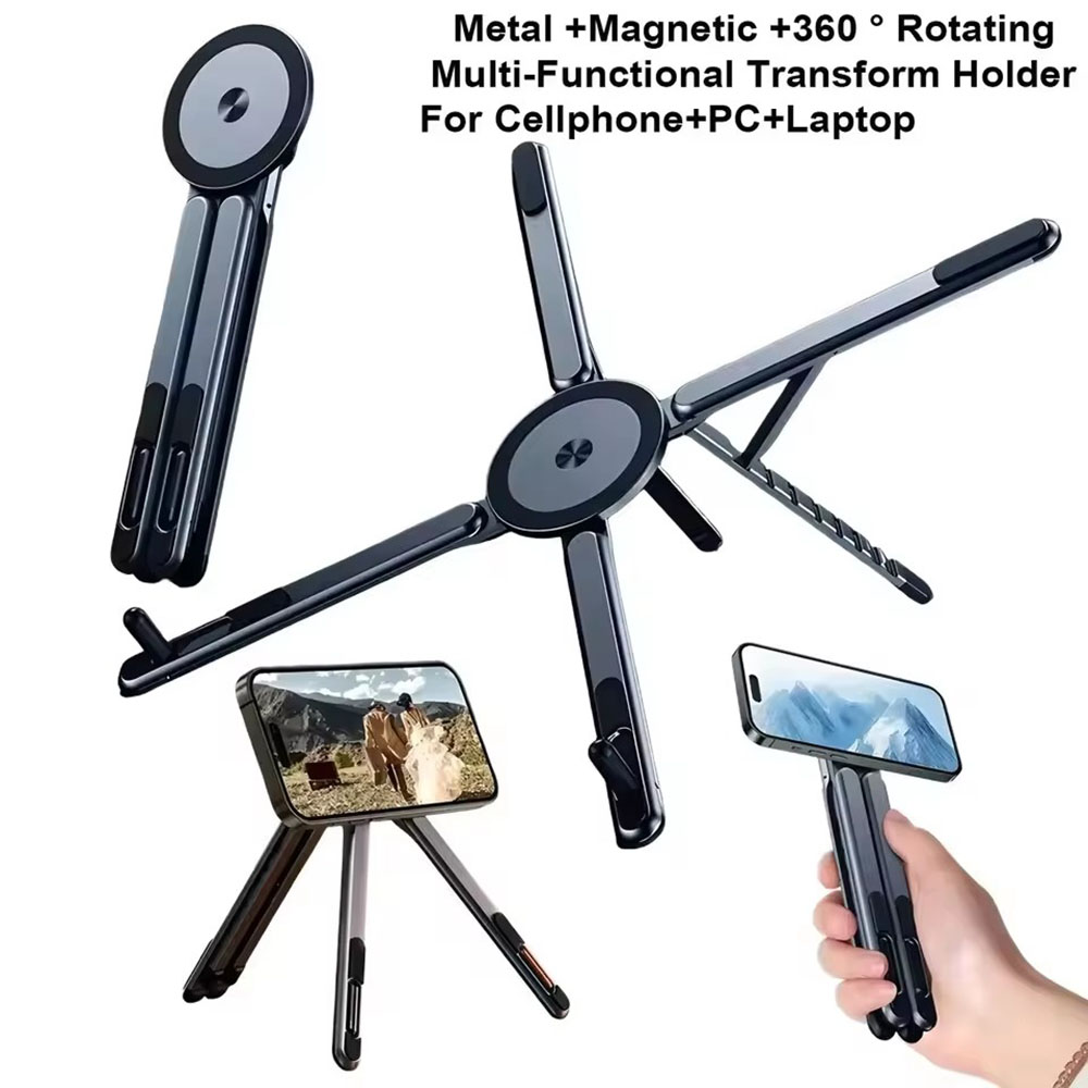 携帯電話用マグネット式ホルダー＆自撮り棒 3-in-1 折り - Phone Accessories For Photography のレビューと価格