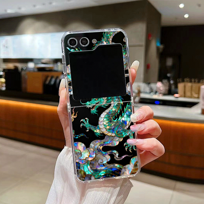 スタイリッシュな虎と龍の大理石模様のスマホケース、Samsu - Z Phone Accessories のレビューと価格