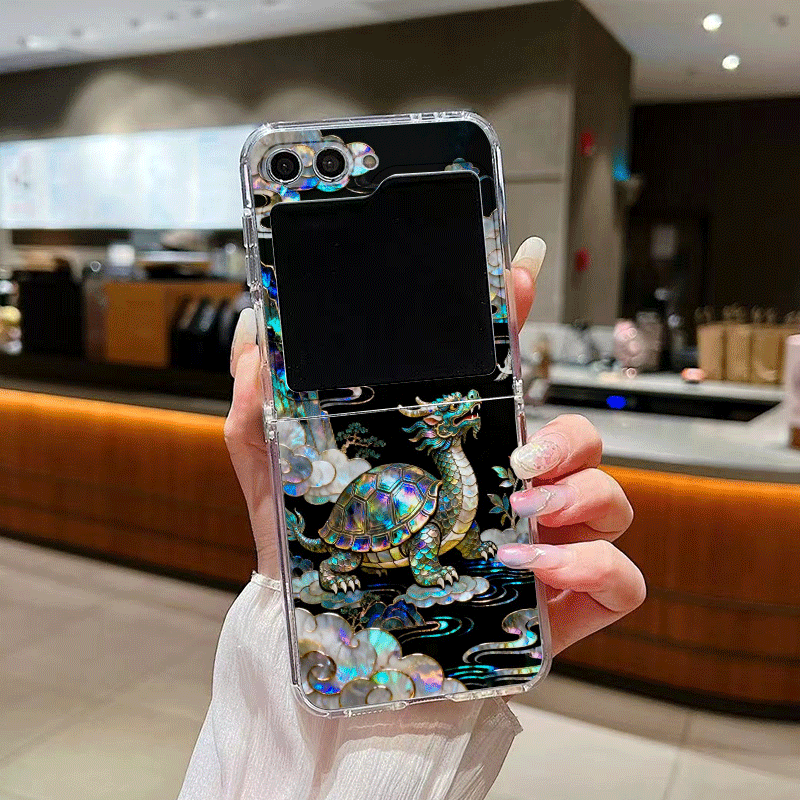 スタイリッシュな虎と龍の大理石模様のスマホケース、Samsu - Z Phone Accessories のレビューと価格