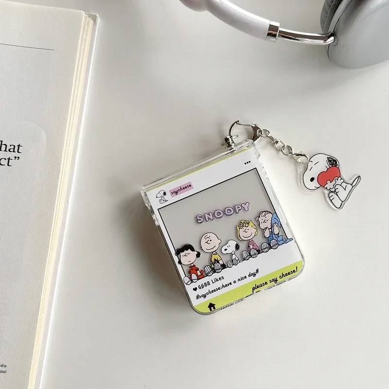 かわいい漫画スヌーピーチャーリーブラウン透明電話ケース サム - Z Phone Accessories のレビューと価格