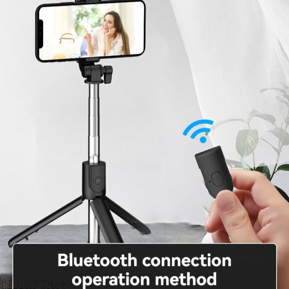 1pc ワイヤレス Bluetooth 自撮り棒三脚スタンド - Phone Accessories Brand のレビューと価格
